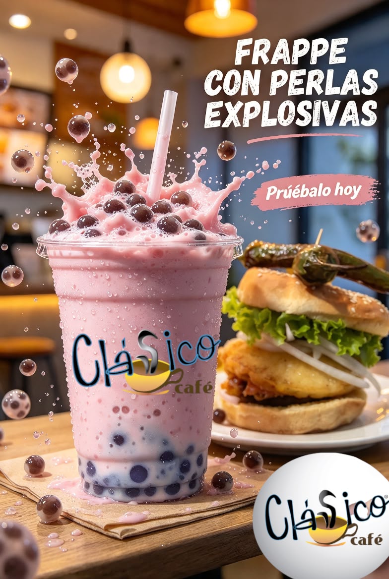 Frappé con perlas explosivas